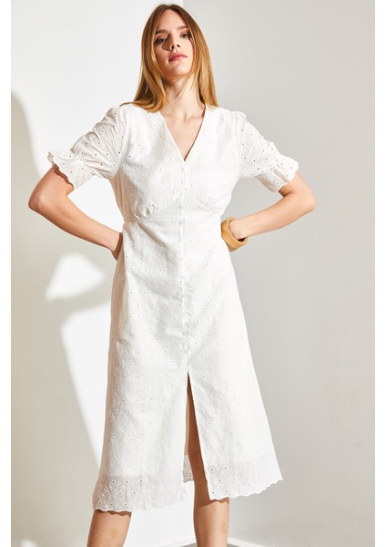 Kadın Önden Düğmeli Fisto Elbise modelleri