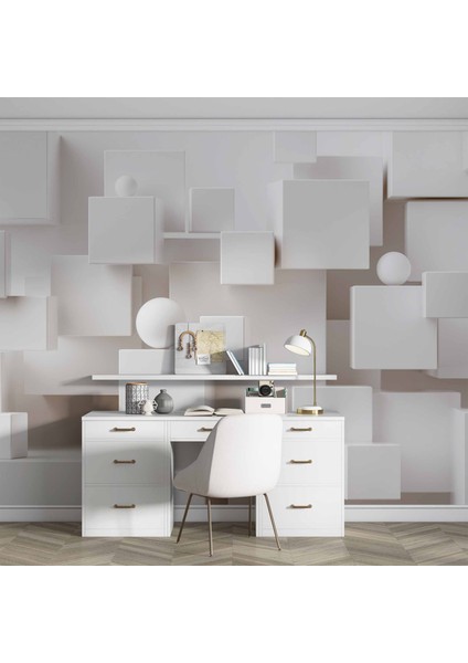 3 Boyutlu Kare Şeklinde Duvar Kağıdı Baskı fırsatları