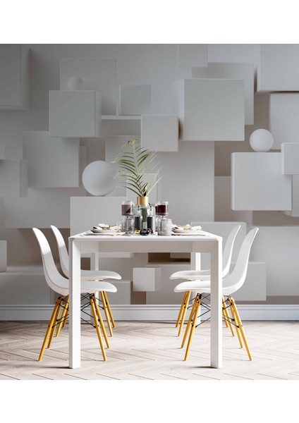 3 Boyutlu Kare Şeklinde Duvar Kağıdı Baskı indirimleri