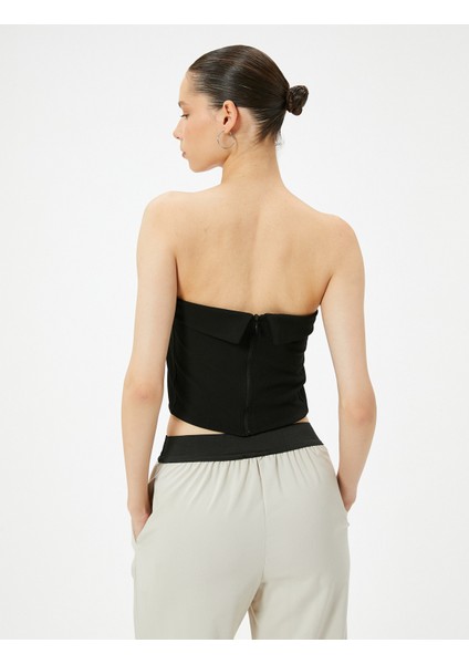 Straplez Crop Üst Kat Detaylı fırsatları