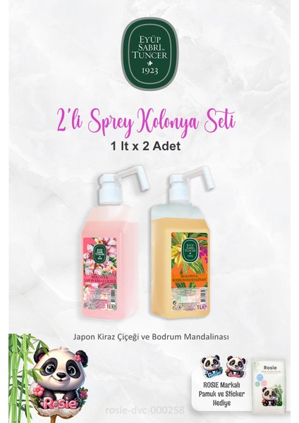 1 Litrelik Sprey Başlıklı Bodrum Mandalinası, Japon Kiraz Çiçeği Ve Rosıe