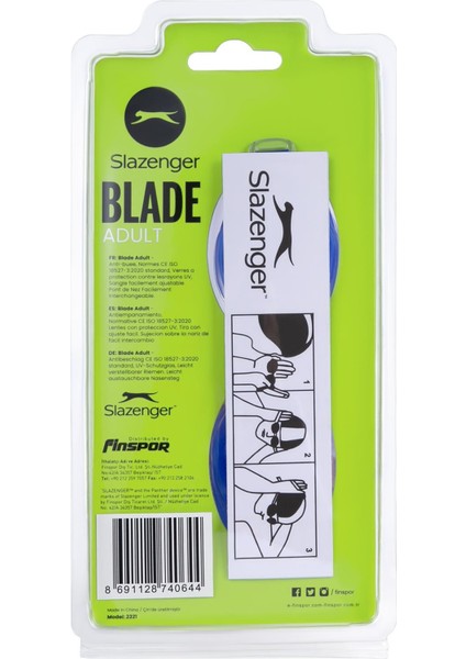 Yetişkin Yüzücü Gözlüğü Blade 2321 Bluedbluelblue