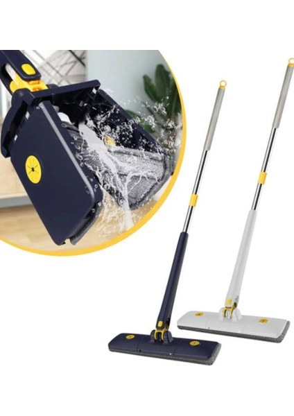 Çok Amaçlı Kendinden Sıkmalı Mikrofiber Bezli Paspas Yedek Bez Hediyeli