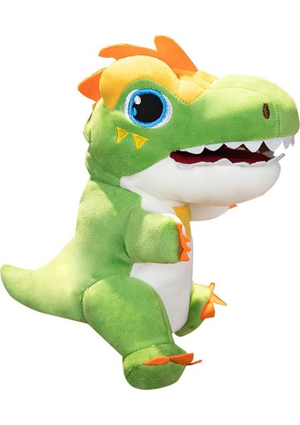 Karikatür Tyrannosaurus Rex Peluş El Kuklası Ebeveyn-Çocuk Oyuncağı Eğlenceli Bebek Bebek Interaktif Öğretim (Yurt Dışından)