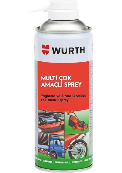 Würth Yağlayıcı Yağlama Paslanma Koruyucu Multi Çok Amaçlı Sprey 400 ml Gıcırtı Pas Giderici fiyatları