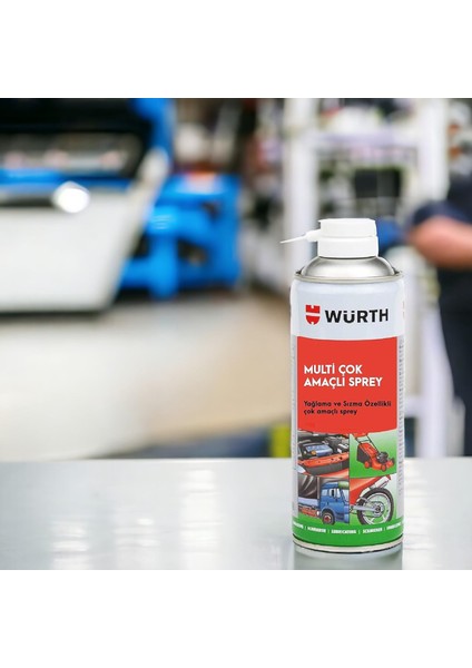 Würth Yağlayıcı Yağlama Paslanma Koruyucu Multi Çok Amaçlı Sprey 400 ml Gıcırtı Pas Giderici fırsatları