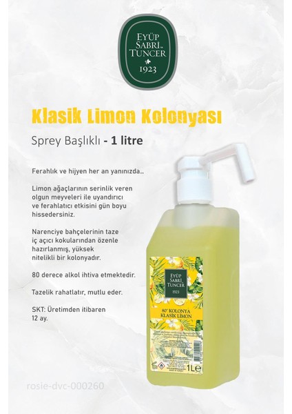 1 Litrelik Bodrum Mandalinası, Klasik Limon Kolonyası Ve Rosıe modelleri
