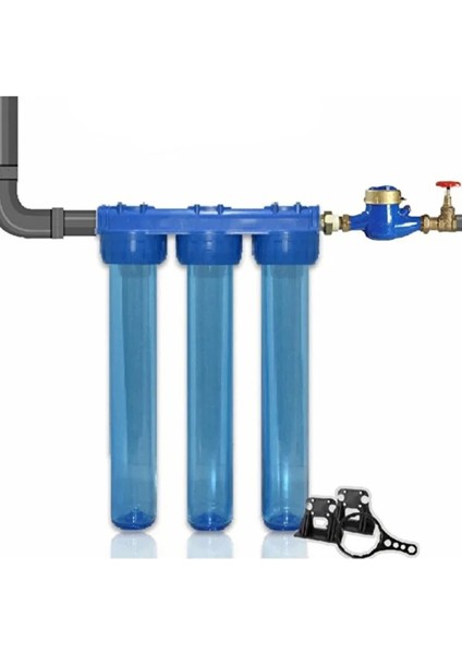 Atlantis Daire Bina Girişi 20 Inch 3 Aşama Su Arıtma Yumuşatma Cihazı(Toz Tortu,koku Önleyici Set) modelleri