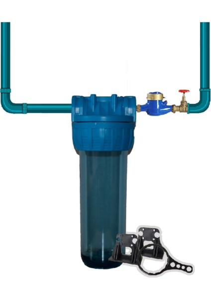 Atlantis Daire Bina Girişi 10 Inch 1 Aşama Su Arıtma Yumuşatma Cihazı(Kireç Önleyici Yumuşatma Set) modelleri
