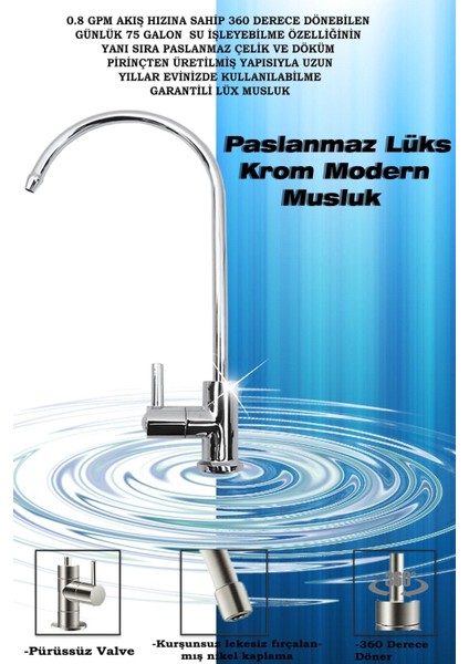 S-Tron 10 Aşamalı 12 Lt Metal Tanklı Membran Teknolojili Mineralli Pompalı Su Arıtma Cihazı fırsatları