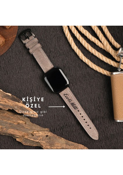 Apple Watch Hakiki Deri Kordon 38MM 40MM 41MM Seri 3 4 5 6 7 Se 8 9 Uyumlu Hakiki Deri Kayış Gri fiyatları