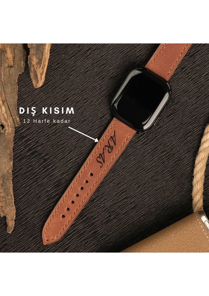Apple Watch Uyumlu Deri Kordon 38MM 40MM 41MM Seri 3 4 5 6 7 Se 8 9 Uyumlu Hakiki Deri Kayış Kahverengi modelleri