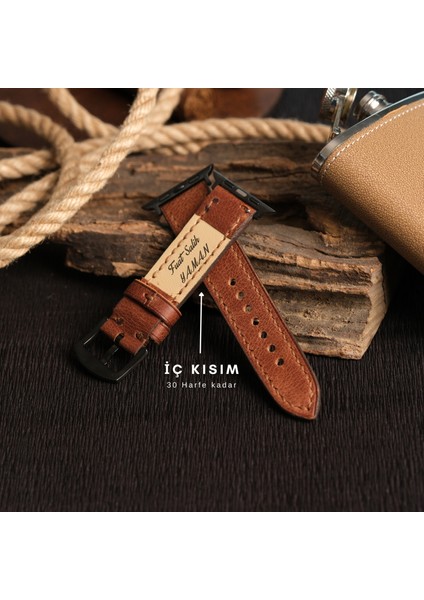 Apple Watch Uyumlu Deri Kordon 38MM 40MM 41MM Seri 3 4 5 6 7 Se 8 9 Uyumlu Hakiki Deri Kayış Kahverengi fırsatları