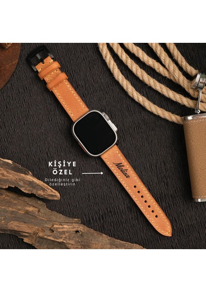 Apple Watch Kordon 38MM 40MM 41MM Seri 3 4 5 6 7 Se 8 9 Uyumlu Hakiki Deri Kayış Taba fiyatları