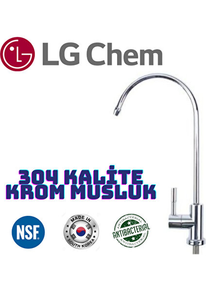 Light Gastro Lg Chem Gold Plus Pompalı Ücretsiz Montaj  Beyaz - Siyah Renk 12 Litre 14 Aşama 7 Filitre Su Arıtma Cihazı