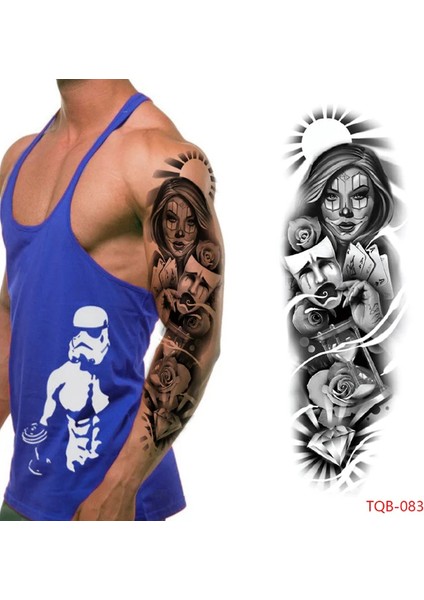 Gerçekci Geçici Maske Bayan Gül Elmas Kol Kaplama Tattoo Dövme Modelleri modelleri