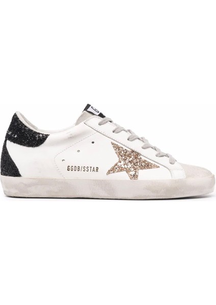 Sneaker Ayakkabı - Women Sneaker - Golden Goose Super-Star -Star-Patch Lace-Up