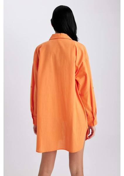 Fall in Love Regular Fit Pamuklu Plaj Gömleği W8241AZ23SP fırsatları