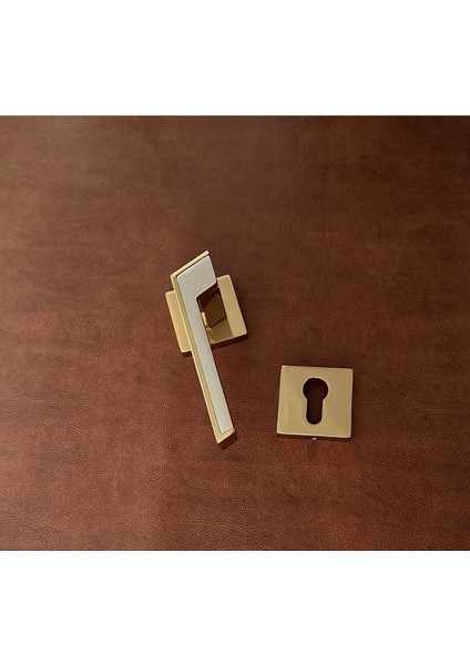 Albatros Volvo Inox Gold Kare Rozetli Yale Çelik Kapı Kolu 1 Takım fırsatları