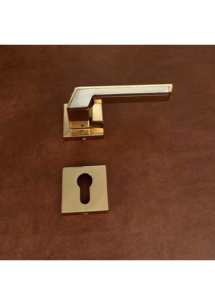 Albatros Volvo Inox Gold Kare Rozetli Yale Çelik Kapı Kolu 1 Takım indirimleri