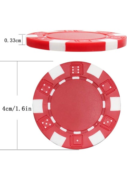 Poker Chips 100'LÜ Poker Çipi