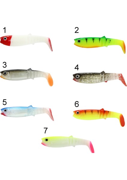 3569 Style Soft 8cm 5.4gr Levrek Turna Silikonu 5'li Paket Silikon Yem