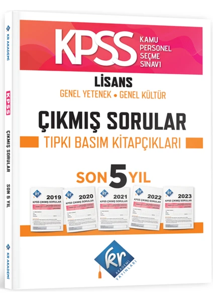 Kr Akademi Yayınları KPSS Genel Yetenek Genel Kültür Çıkmış Sorular Son 5 Yıl Tıpkı Basım Fasikülleri