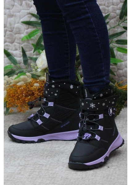 3674 Termal Kaymaz Taban Kız Çocuk Kar Botu modelleri