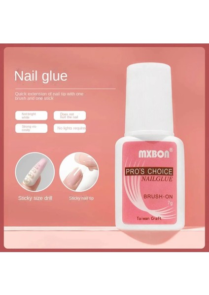 Fırçalı Protez Tırnak Tips Yapıştırıcı Glue 2'li 7 gr fiyatları