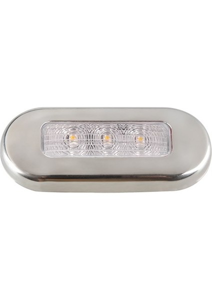 Basamak Lambası Beyaz 24 V LED Krom Çerçeveli