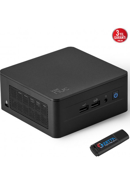 NUC13 Pro Tall Kit Intel Core Vpro® 1350P 16GB 512GB SSD Windows 11 Pro Wifi/bluetooth/thunderbolt Mini Bilgisayar NUC13L3HVP06 + Zetta Flash Bellek