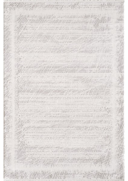 Toscana Koleksiyonu 3.5m² 150x230cm Krem Renk %100 Polyester İplik Tüylenme ve Toz Yapmayan Düz Saçaklı Makine Halısı