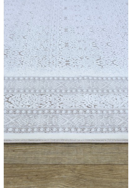 Koleksiyonu 5.8m² En 200cm Boy 290cm Akrilik + Polyester İplik Düz Saçaklı Bej Gri Renk Makine Halısı