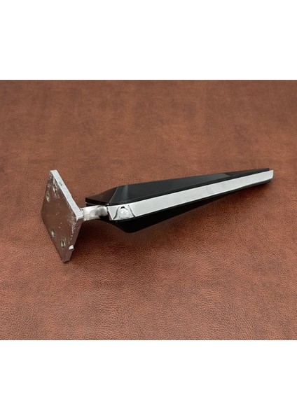 Wings Krom Siyah Mobilya Koltuk Ayağı Chester Komidin Tv Ünitesi Vestiyer Ayağı 21 cm 1 Adet indirimleri