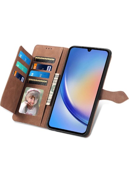 Samsung Galaxy A35 5g Çok Renkli Iş Cüzdan Flip Fermuar (Yurt Dışından) indirimleri