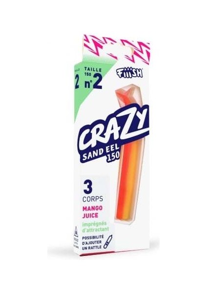 Crazy Sandeel CSE150/2 CSE514 3x Gövde Mango Juice Silikon Yem
