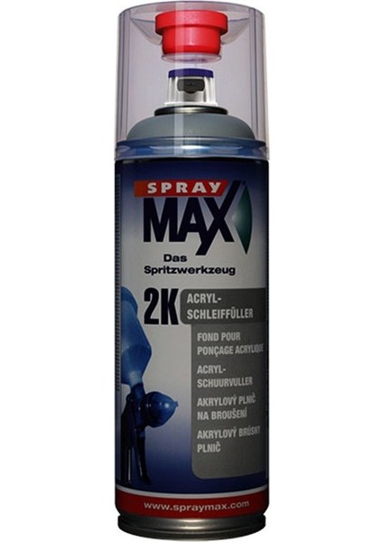 Spraymax 680036 2k Acrylic Filler ( Dolgu Astarı ) 400 ml