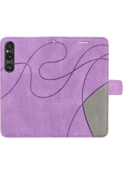 Sony Xperia 1V Pu Deri Flip Folio Kılıf Kickstand Koruyucu (Yurt Dışından)