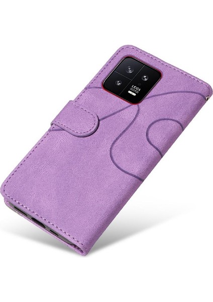 Xiaomi 13 Kickstand Koruyucu Iki Renkli Dikiş Pu Deri (Yurt Dışından) fiyatları