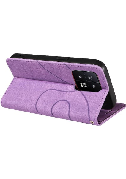 Xiaomi 13 Kickstand Koruyucu Iki Renkli Dikiş Pu Deri (Yurt Dışından) fırsatları