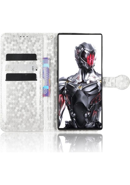 Zte Nubia Kırmızı Sihirli 8 Pro Manyetik Toka Deri Cüzdan Kapak (Yurt Dışından)
