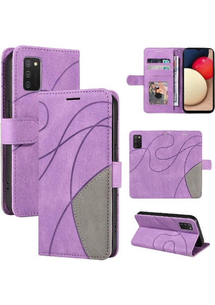 Samsung Galaxy A02S Pu Deri Flip Folio Kılıf Kickstand ile (Yurt Dışından)