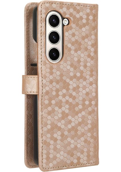 Samsung Galaxy Z Için Kılıf Fold 5 Geometrik Desen Deri Cüzdan Kapak (Yurt Dışından) modelleri