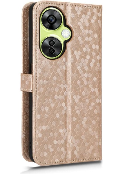 Oneplus Nord Ce 3 5g Için Kılıf Geometrik Desen Manyetik Toka Deri (Yurt Dışından)