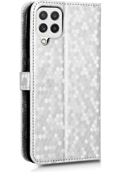 Samsung Galaxy A22 4g Için Kılıf Deri Cüzdan Kapak Geometrik Desen (Yurt Dışından) modelleri