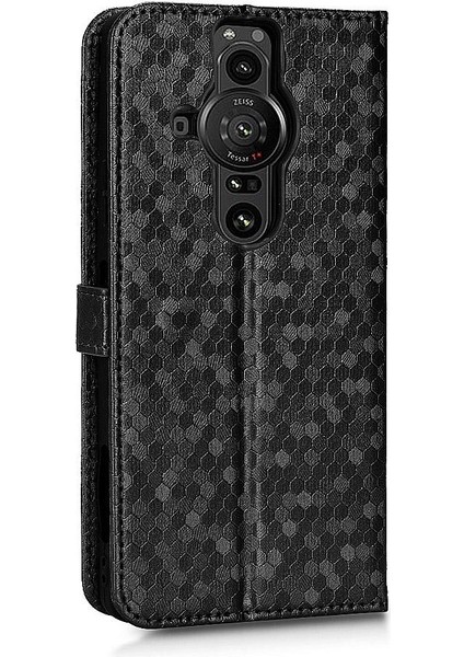 Sony Xperia Pro Için Kılıf-I Manyetik Toka Deri Cüzdan Kapak Geometrik (Yurt Dışından) indirimleri