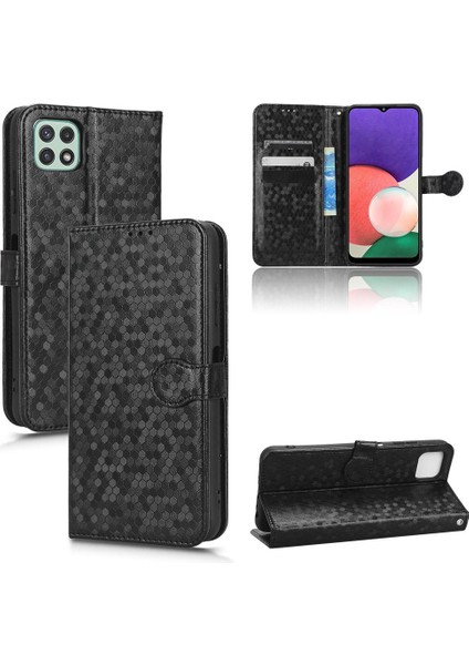 Samsung Galaxy A22 5g Için Kılıf Deri Cüzdan Kapak Geometrik Desen (Yurt Dışından) indirimleri