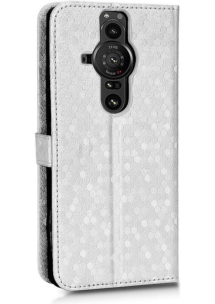Sony Xperia Pro Için Kılıf-I Manyetik Toka Deri Cüzdan Kapak Geometrik (Yurt Dışından) fırsatları