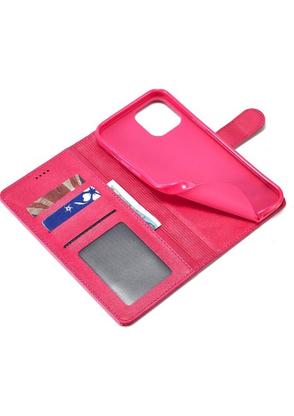 Iphone 13 Mini Buzağı Doku Yatay Çevir Deri Kılıf Kartı (Yurt Dışından)