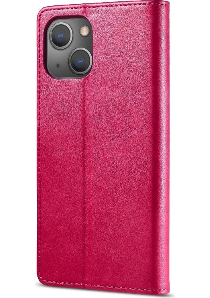 Iphone 13 Mini Buzağı Doku Yatay Çevir Deri Kılıf Kartı (Yurt Dışından)